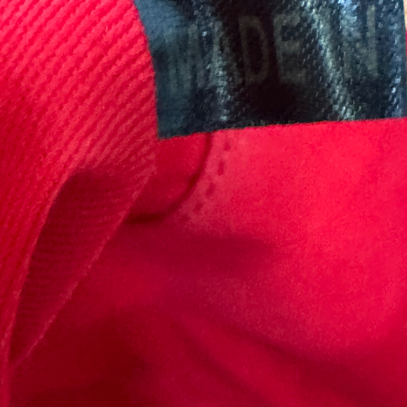 Dooney and Bourke Red with Blue Polka Large Shopper Dot Tote & Dustbag EUC - Picture 11 of 12